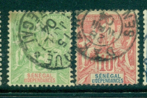 Senegal 1892-1900 1,5,10,15c Navigation & Commerce