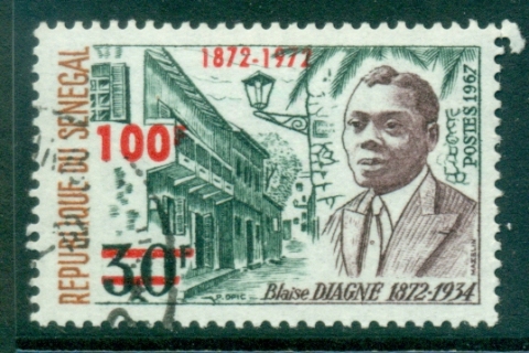 Senegal 1972 Blaise Diagne Surch