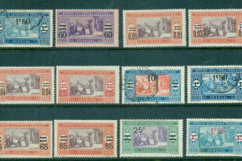 Senegal 1922-27 Pictorials Surch. Asst