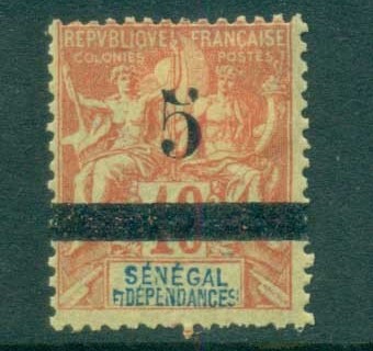 Senegal 1903 Peace & Commerce 5c on 40c