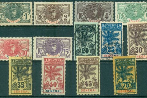 Senegal 1906 Pictorials Asst
