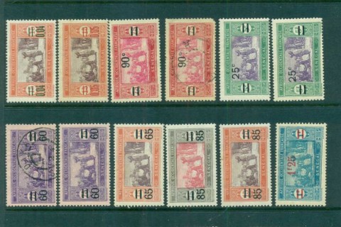 Senegal 1922 on Pictorials Preparing Food Asst Opts/Surch