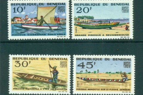 Senegal 1965 Canoes & sailing Boats