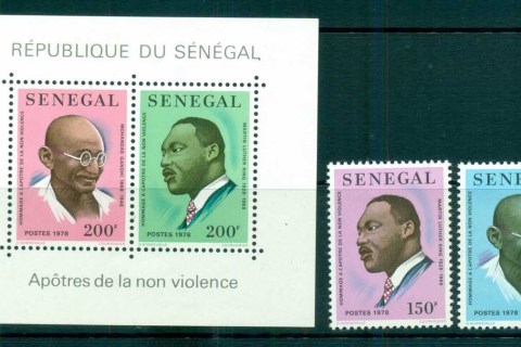 Senegal 1978 Gandhi, Martin Luther King + MS