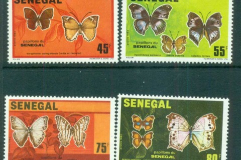 Senegal 1982 Butterflies