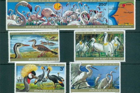 Senegal 1976 Bird Sanctuary map