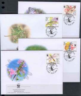 Serbia-Montenegro-2004 WWF Insects FDCs