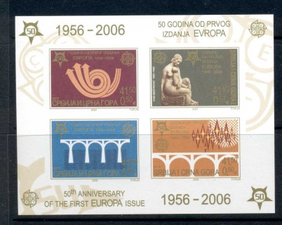 Serbia-2006-Europa-Stamps-50th-Anniversary-MS-MUH