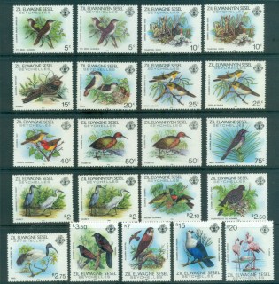 Seychelles-ZES-1983-88-Birds-inc-reprints-MUH