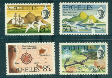 Seychelles-1970-Bicentenary-of-First-Settlement-on-St-Anne-MUH