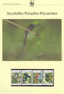 Seychelles-1996 WWF Black Paradise Flycatcher