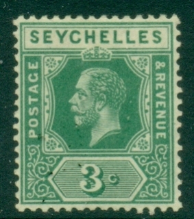 Seychelles-1917-20-KGV-Portrait-3c-green-MLH