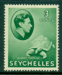 Seychelles-1938-41-KGVI-Pictorial-3c-Giant-Tortoise-MLH