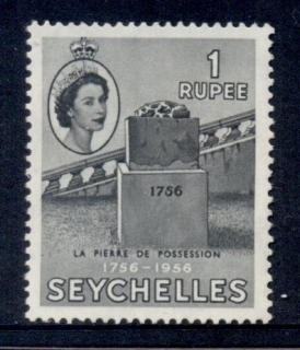 Seychelles-1954-56-QEII-Pictorials-1r-Posession-Monument-MNG