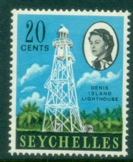 Seychelles-1962-69-QEII-Pictorial-20c-Denis-Island-Lighthouse-MLH