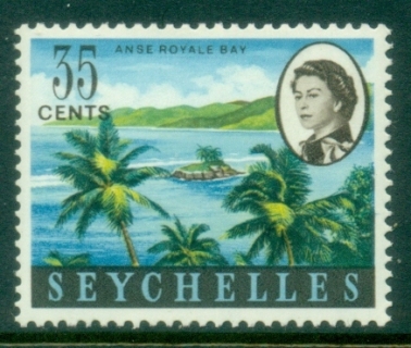 Seychelles-1962-69-QEII-Pictorial-35c-Anse-Royale-Bay-MLH