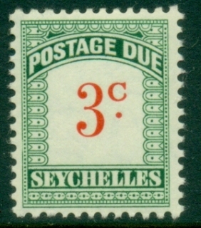 Seychelles-1964-65-Postage-Due-3c-MLH