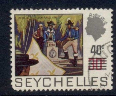 Seychelles-1971-QEII-Pictorials-Surch-40c-on-30c-FU