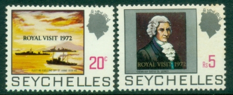 Seychelles-1972-Pictorials-Overprint-Royal-Visit-MLH