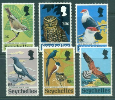 Seychelles-1972-Rare-Birds-MUH