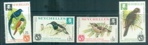 Seychelles-1976-Pan-African-Ornithological-Congress-Birds-MUH