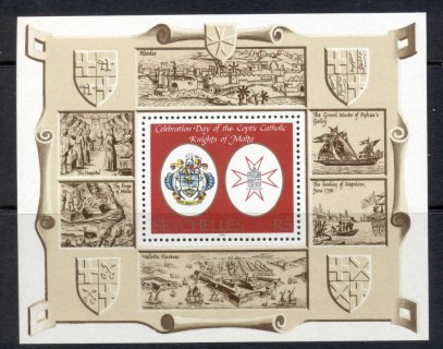 Seychelles-1986-Knights-of-malta-MS-MUH