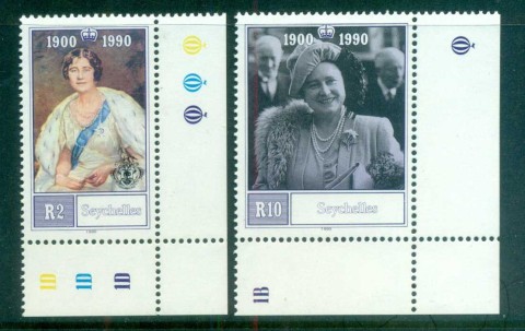 Seychelles-1990-Queen-Mother-90th-Birthday-MUH-lot81239