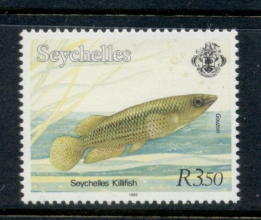 Seychelles-1993-Killiefish-3-50r-Perf-13-5-MUH