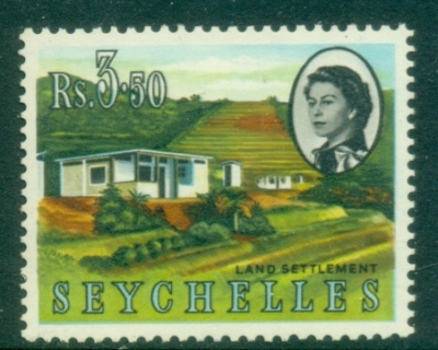 Seychelles-1962-QEII-Pictorial-350R-Land-Settlement-MLH