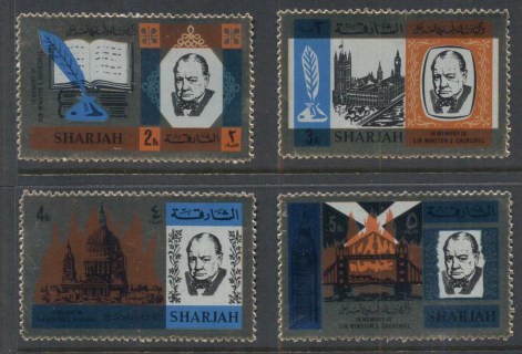 Sharjah-1966-Mi221-224-Winston-Churchill