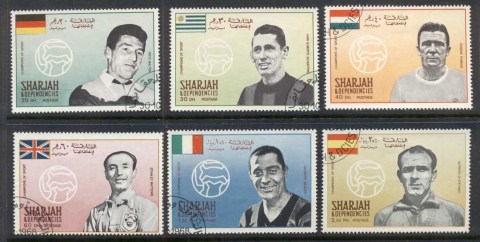 Sharjah-1968-Mi503-508-Football-Players-CTO