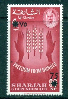 Sharjah-1963-FFH-Freedom-From-Hunger-MLH-Opts-Surcharge-75np-on-90np-MUH-lot71468