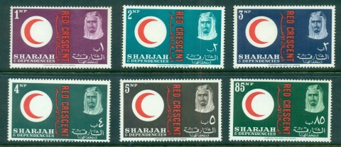 Sharjah-1963-Mi28-33-Red-Cross-Centenary-MLH