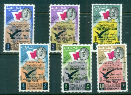 Sharjah-1964-Mi48-53-National-Symbols