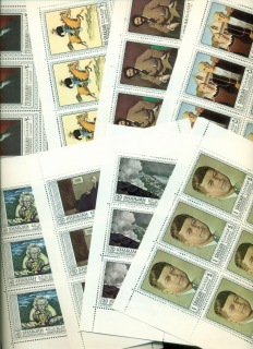 Sharjah-1968-Mi448-455-American-Paintings-8xsheets-MUH