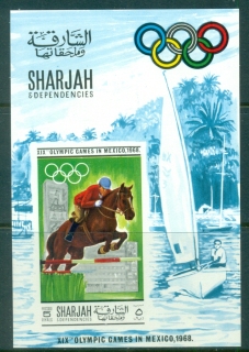 Sharjah-1968-MiMS40B-Summer-Olympics-Mexico-City-MS-IMPERF-MUH