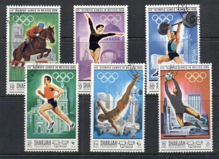 Sharjah-1968-MiMS489-494-Summer-Olympics-Mexico-CTO