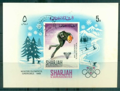 Sharjah-1968-Winter-Olympics-Grenoble-MS-CTO-lot77249