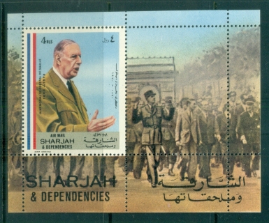 Sharjah-1971-Charles-de-Gaulle-MS-MUH-lot84610