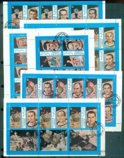 Sharjah-1972-Apollo-8-to-17-Astronauts-Zodiac-Signs-36v-6x-Sheetlets-CTO