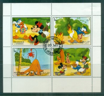 Sharjah-1972-Disney-Characters-MS-CTO