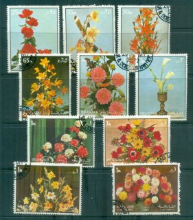 Sharjah-1972-Flowers-I-II-CTO-lot77241