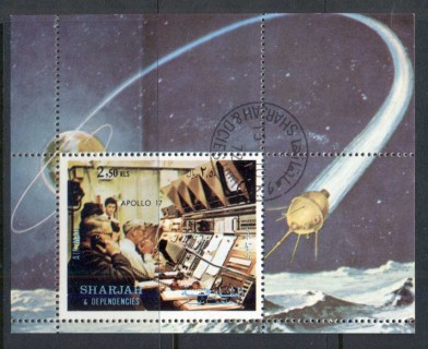 Sharjah-1972-MiMS113A-Apollo-17-Space-Mission-MS-CTO