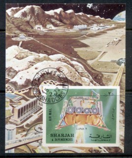 Sharjah-1972-MiMS114B-Luna-9-Space-Mission-MS-IMPERF-CTO