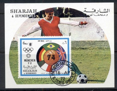 Sharjah-1972-MiMS122-Summer-Olympics-World-Cup-Football-MS-CTO