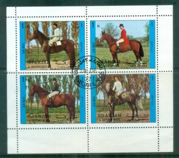 Sharjah-1972-Horse-Riders-MS-CTO-lot77276