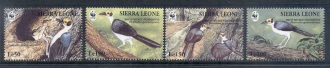 Sierra-Leone-1994 WWF White Necked Picarthes , bird