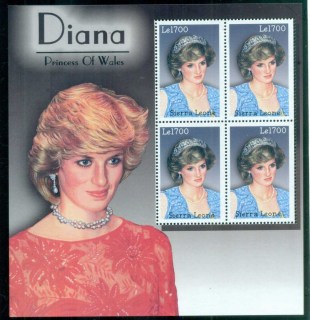 Sierra-Leone-2002 Princess Diana in Memoriam, Princess of Wales MS