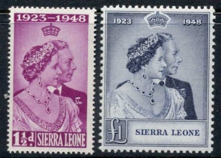 Sierra-Leone-1948-KGVI-Silver-Wedding-MUH