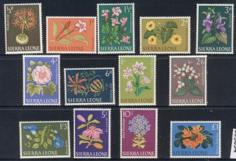 Sierra-Leone-1963-Flowers-MUH